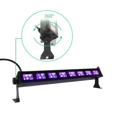 China Festival LED Light Bar 8*3W Disco Light Halloween Party Nightclub Decoration UV Black Light for sale