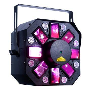 China 5*3W RGBW 3 FX in 1 disco light, led stro, led effect and 3A laser club party light for sale