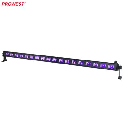 China KTV 18*3W Real 390-410nm LED Slim Design DMX 512 UV UV Party Light For DJ And Event for sale