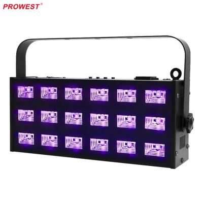 China Portable KTV UV Light DMX512 18pcs 3W LED Strobe Disco Disco Lights for Party Night Bar DJ LED Stage Home Light for sale