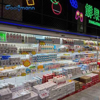 China De Automatische de Vertoningsijskast 1900L van de open Deksupermarkt ontdooit 2. 05m Hoogte Te koop