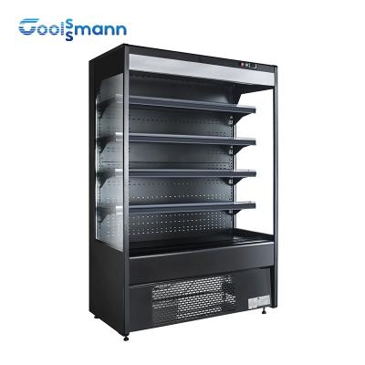 China Commercial Open Showcase Chiller Supermarket Fruit And Vegetable Vertical Fridge for sale