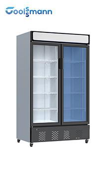 China Upright Glass Cooler Fridge for sale