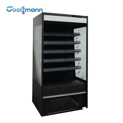 China Upright Open Showcase Chiller Supermarket Drink 1600L Display Fridge for sale