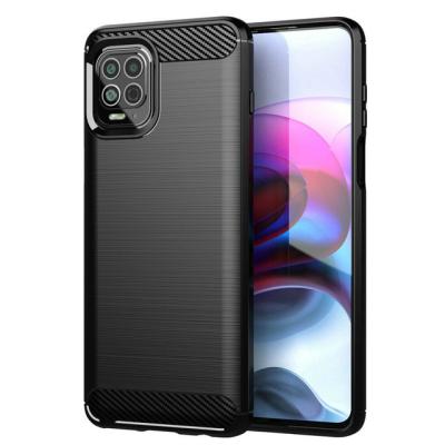 China Fashion Business Pure Color Shockproof Phone Case For MOTO G8 Plus E7 G9 Edge G50 G60 Shockproof Carbon Fiber Phone Case for sale