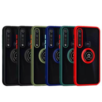 China Free Shipping Shockproof Ring Phone Case For Motorola G6 G7 G8 E5 E6 E7 Plus Ring Stand Phone Case Cover for sale