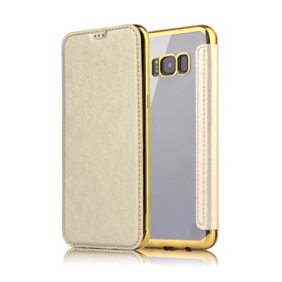 China New Design Shockproof Clamshell Insert For Samsung Galaxy S8 S9 S10 S20ultra Plated TPU Soft Shell PU Leather Cell Phone Case for sale