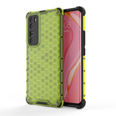 China Shockproof For HUAWEI Mate 30Pro Mobile Phone Case For HUAWEI P40Pro Plus Honeycomb Two-in-One Mobile Phone Accessories Protective Case for sale