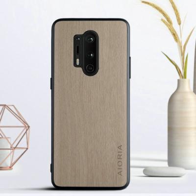 China Shockproof Vintage Leather Woodlike Leather Phone Case For Oneplus 6T 7 8PRO Nord Anti-drop Bamboo PU Phone Case for sale