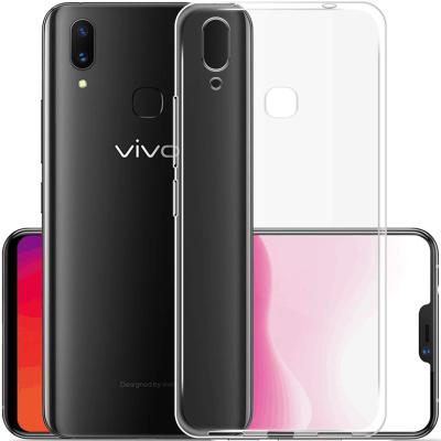 China Transparent 1.0mm Ultrathin Shockproof TPU Phone Shell For Vivo X50Pro Y20 Shockproof Mobile Phone Back Cover Device Bag for sale