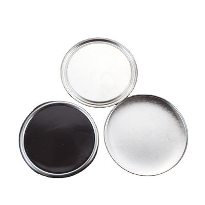 China Shape 58MM Soft Magnetic Empty Tinplate Fridge Stickers Consumables for sale