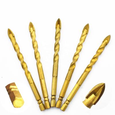 China 10pcs 3/4/5/6/8/10/12mm Triangle Steel Shank Multifunctional Drill Bits for sale