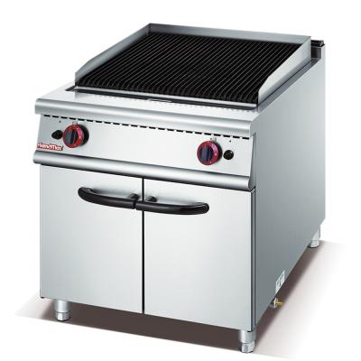 China CRL-90 Traditional Freestanding Gas Lava Rock Grill With Cabinet for sale