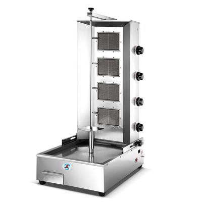 China High Effiency HGV-792 high quality 4 burner stainless steel gas shawarma machine for sale for sale