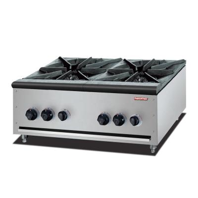 China HGR-2 Heavy Duty Hotel Gas Stove With Triple Flames for sale