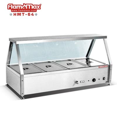 China HMT-64 4 Station Electric Pan Bain Marie Showcase With Temperature Display Gauge for sale