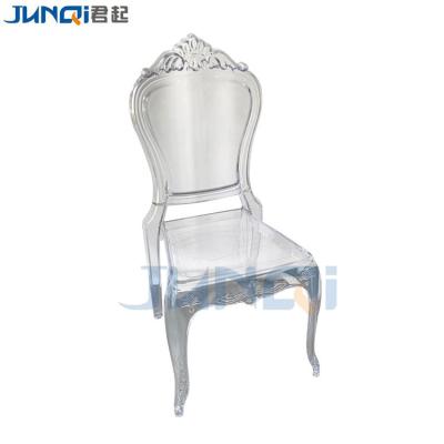 China Modern Wholesale European Ghost Bar Chairs Clear Transparent Crystal Party Chairs for sale