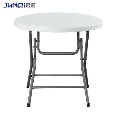 China Modern Popular Stackable Plegable Small Plegable Modern Cafe Round Plastic Folding Bar Table For Sale for sale