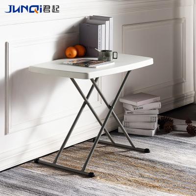 China Small Modern Lightweight Adjustable Folding Table Folding Laptop Table TV Tray, 26 Inches, White for sale