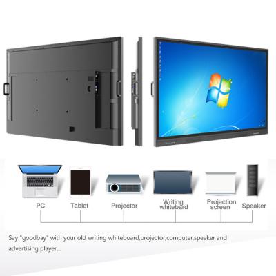 China interactive flat panel display 65 Education Dual System Android system For Office for sale