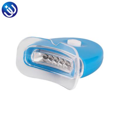 China Super Lithium Battery September Supply Mini Home Teeth Whitening Led Light With Mouth Tray for sale