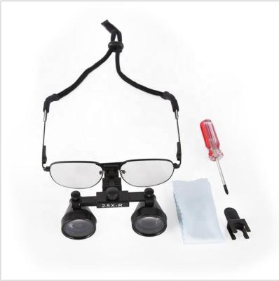 China X-R Metal Frame Surgical Glass 2.5 Loupes Dental Loupes for sale