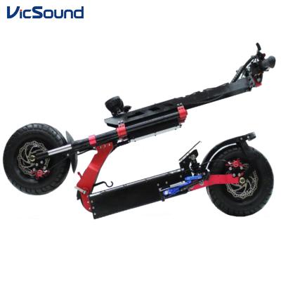 China Vicsound Eu Unisex 5600W Powerful Folding Warehouse Offroad 13 Inch Big Wheel Electric Scooter for sale