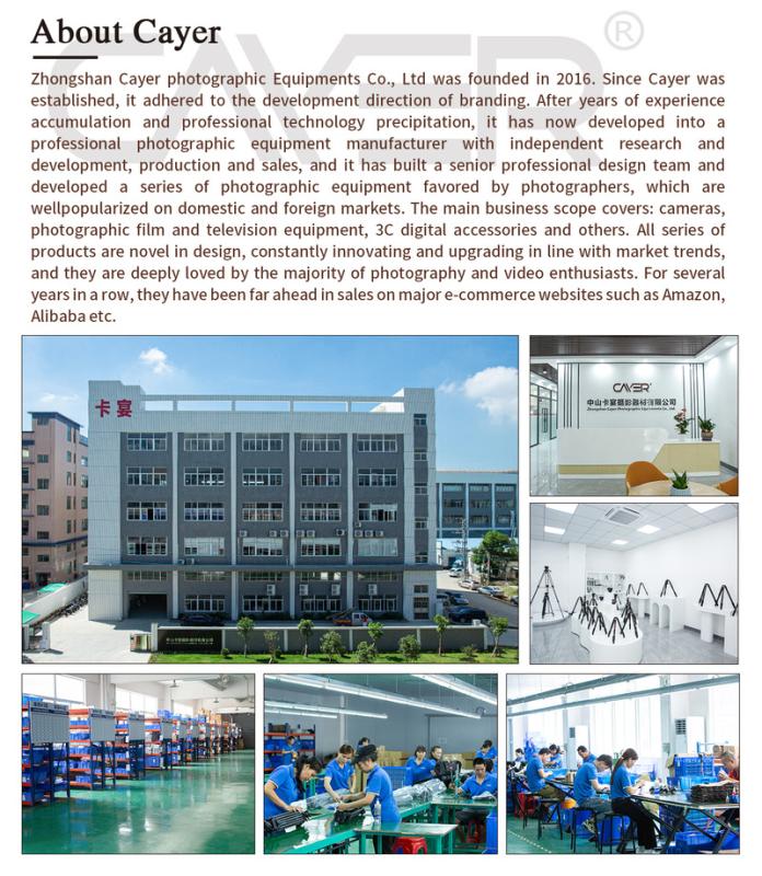 Verified China supplier - Zhongshan Cayer Photographic Equipments Co., Ltd.