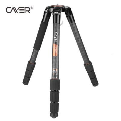 China Hot Selling Lightweight Video Camera Tripod Cayer CT3460 Carbon Fiber Camera Tripod Travel For Photographic Equipment for sale