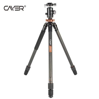 China Cayer CT3370X3 Camera Tripod Portable Flexible Professional 3 Sections Belong Universal Video Camera Hand Carbon Fiber Extendable Tripod for sale