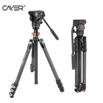 China Professional video camera good quality Cayer CF2451H4 flexible tripod dslr camera tripod for sale