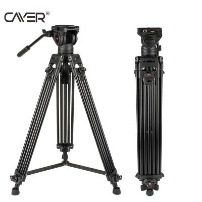 China Cayer BV30L Camera Tripod Portable And Flexible And Foldable Professional Aluminum Tripod With Liquid Head K3 Foldable Tripod for sale