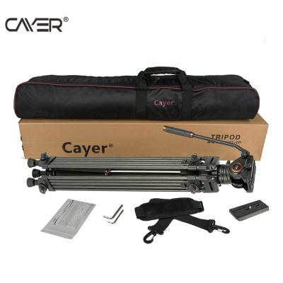 China Portable and flexible and foldable most popular brand professional camera tripod carbon fiber tripod Cayer BV25L double tubes for sale