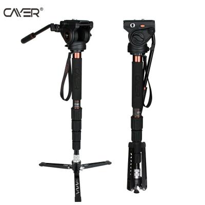 China Cayer CT35DVK3 Good Quality Photographic Equipment Carbon Fiber Monopod Video Camera Monopod Foldable Kit with 5 Sections for sale