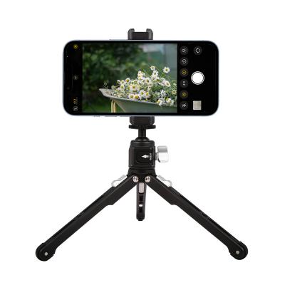 China Cayer PORTABLE Table Light Weight and Portable Aluminum Tripod Cell Phone and Mini Cell Phone Tripod for sale