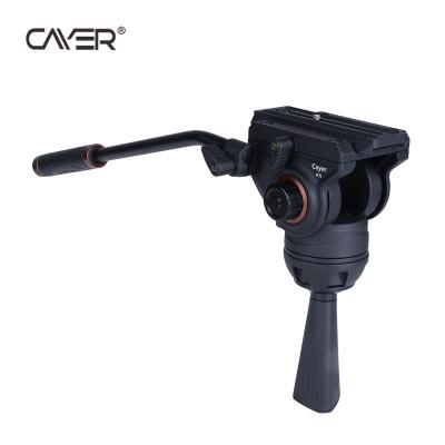 China Pan Shooting CAYER K5A Heavy Duty Video Camera Liquid Drag Head With Sliding Plate For DSLR Camera Filming for sale