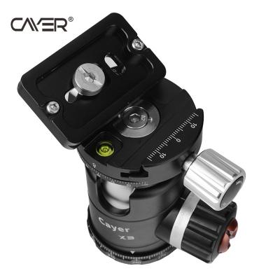 China Cayer X3 Adjustable Aluminum Alloy Tripod Mini Head 1/4 Ball Head Good Quality Ball Head for sale