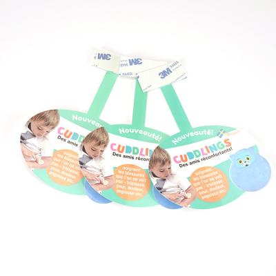 China Custom Wobbler Sticker Supermarket Advertising Shelf Plastic PVC Swing Strip For Supermarket Advertising for sale