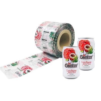 China Custom Heat Sensitive Shrink Film Labels PVC Heat Shrink Sleeve Wrap Beverage Bottle Label for sale