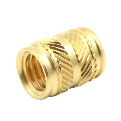 China Brass Knurled nut Thread insert nut Round knurled brass nut à venda