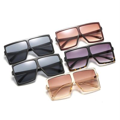 China Oversized Square Lenses Big Frame Unisex Sunglasses Fashion Sunglasses Shape Summer Driving Eyewear With Sunglasses Case for sale