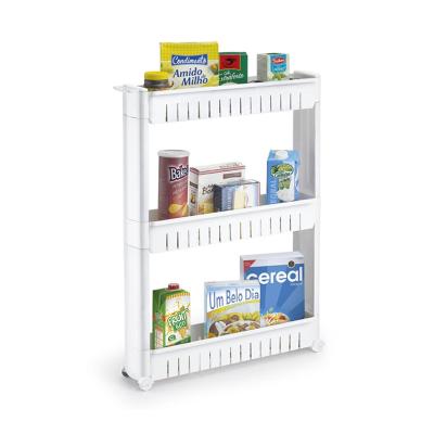 China Latest Design Sustainable Products PP Plastic Kitchen Folding Shelf / Kitchen Storage Reeked Rack Shelf for sale