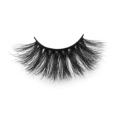 China 3D Layered Exclusive Elegant Fluffy Tapered Natural Top 25mm Short Top 3d Mink Eyelashes for sale