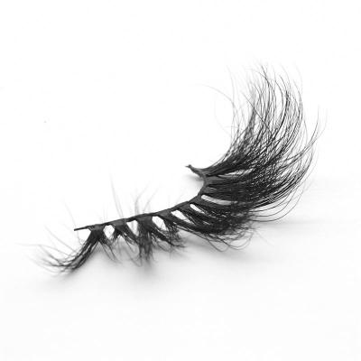 China 3D layered beautiful design fashionable handmade individual mink eyelash 28 mm lash for sale