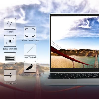 China VGKE 14.1 Inch Screen VGKE Laptop 4GB RAM 128GB Quad SSD Celeron Quad Core Win10 Computer with Backlit Key for sale