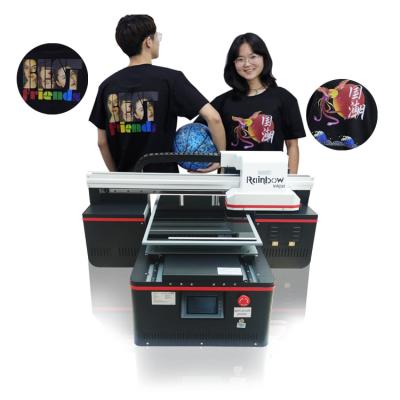 China Hotels double heads a2 t-shirt printer machine heads digital printer for t-shirt t-shirt cotton garment printing dtg a2 printer for sale