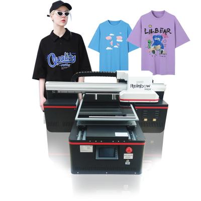 China 2021 Industrial DTG T-shirt to A2 digital t-shirt jeans garment printer fabric panel printer dual print head TX800 price for sale