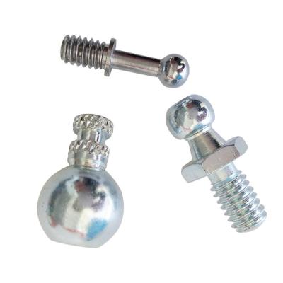 China China High Precision Stainless Steel Brass Ball Stud Bolt Head Fastener, Ball Joint Bolts, Ball Head Pins for sale