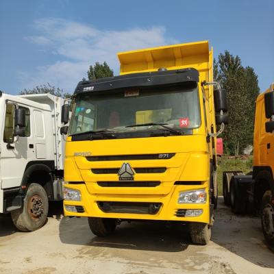 China SINO 336HP 371HP 375HP howo 12 tires dump used sand tipper trucks price > 8L for sale