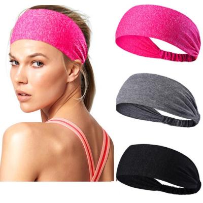 China Face Cleansing Women Elastic Yoga Makeup Sports Headband Workout Sports Wide Headband for sale